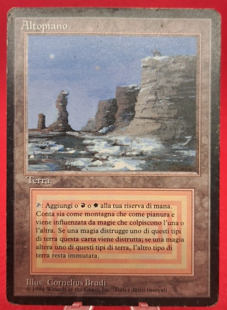 MTG Plateau FBB Italian 3rd Edition Magic the Gathering Card MTG Plateau FBB Italian 3rd Edition Magic the Gathering Card