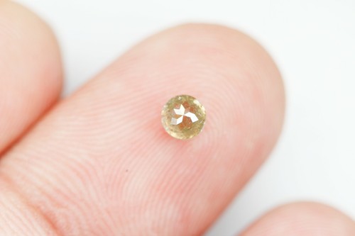 Diamante sfuso naturale 0,51 ct, diamante taglio rosa tondo, diamante rustico 4,0 mm - Foto 8 di 8