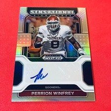 Perrion Winfrey .. ROOKIE PRIZM AUTO .. Sooners / Browns .. 2022 Prizm SIGNATURE