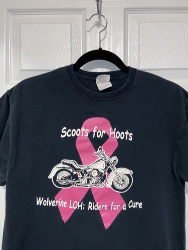 Harley Davidson Wolverine Clinton Twp MI Scoots For Hoots Awareness Shirt Size:M - Picture 2 of 13