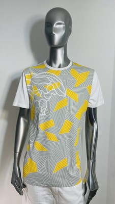 VERSACE COLLECTION LA MEDUSA HEAD TEE MEN'S SIZE LARGE GEOMETRIC PRINT NEW