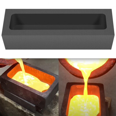 2KG Graphite Ingot Mold For Melting Casting Gold Silver Aluminum Copper Brass