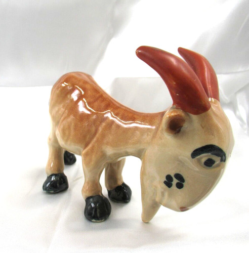 Billy Goat Mountain Goat Ram Figurine Vintage 1950s