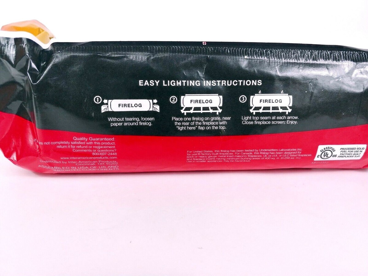 Fireside Supreme firelog starter log 4 Hour burn 4.8 lb ez cleanup fast  start up | eBay