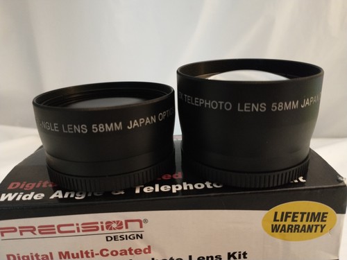 Precision Design Digital Multi-Coated Wide Angle & Telephoto Lens Kit .45x 2.5x - Picture 7 of 10