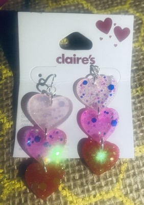 Heart Earrings Claire s Rare