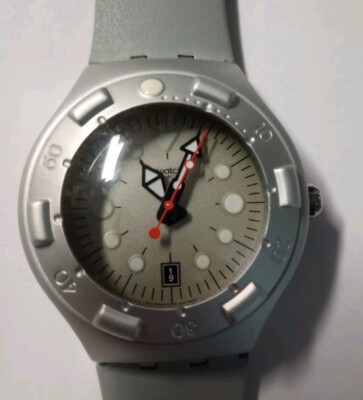 Swatch Mens Irony Scuba 200 Zampika Wrist Watch Excellent Shape No Scratches