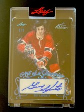 2021-22 Guy Lapointe Leaf Art Of Hockey Sapphire Art Of A Champion Auto 6/9!!!⭐️