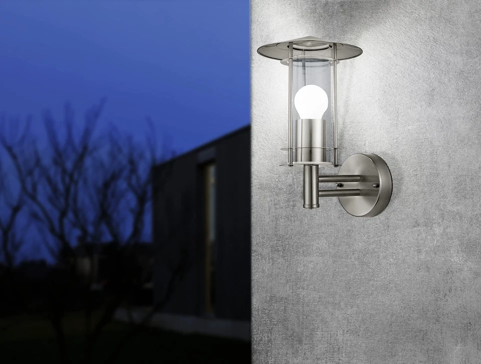 Applique murale extérieure Lisio éclairage d’extérieur en acier inox aspect a... - Photo 3/4