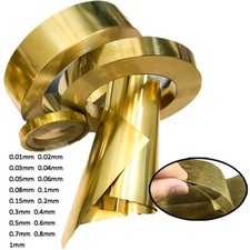 H62 Natural Brass Sheet Metal 0.01-1mm Brass Sheet Metal CuZn37 Brass Foil Belt