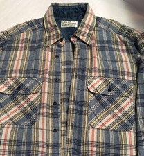 vtg sears roebuck and co flannel shirt 1960s medium