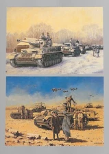 POSTCARDS. Military. TANKS IN ACTION. (In Colour). (11 Different).
