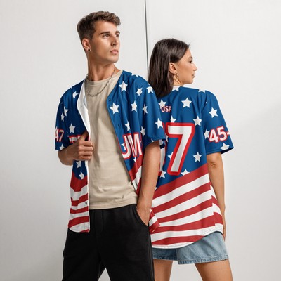Trump 2024 Recycled baseball jersey