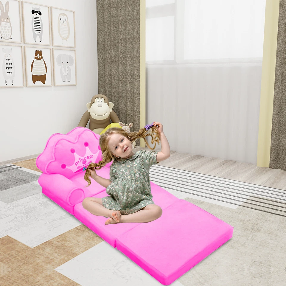 Silla Cama 3 en 1 Plegable Sofá Cama Princesa Sofá Plegable para Dormitorio Foto 2 de 4