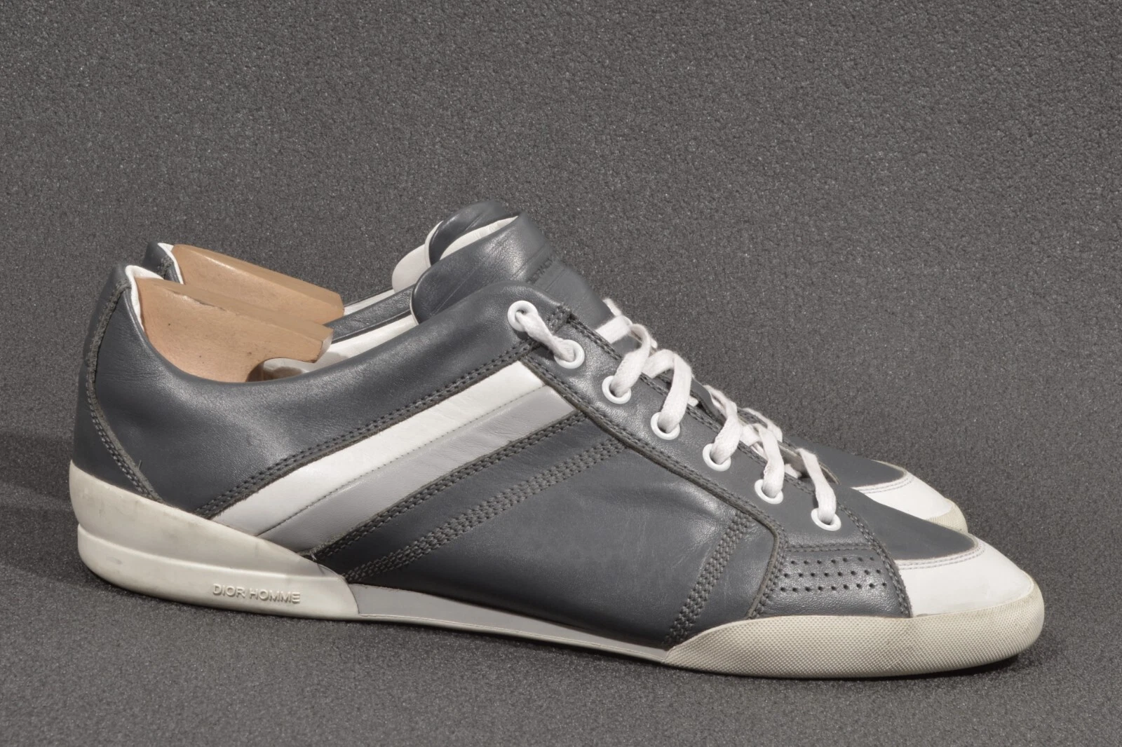 Men's Dior Sneakers Shoes 9UK/10US/EU43 Leather Gray/Blue Tones