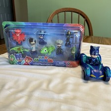 Lot Of 2 Different PJ Masks Items Collectible Figures/Catboy Catcar Vehicle