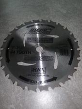 Marathon Irwin 7.25" General Purpose 24 Tooth Contractors Circular Saw Blade