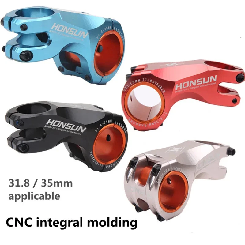 70mm Racing Cycle Mountain Road Bike Stem Riser 35/31.8mm Handle Stem -17 Degree - Image 2 of 4