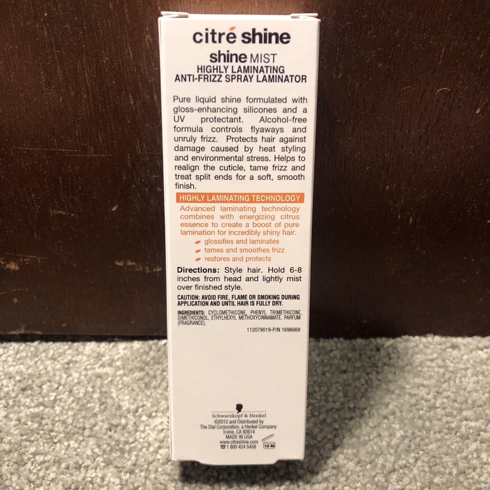 Schwarzkopf Citre Shine AntiFrizz Spray Laminator Shine Mist, 3oz