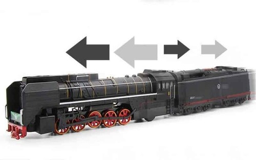 Alloy Steam Train Diesel Locomotive Retro Coal Carriage Lights Model Toy Trains - Picture 8 of 11