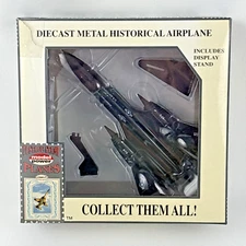 Model Power Postage Stamp Planes SR-71 Blackbird #5389 Diecast & Stand In Box