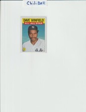 1986 Topps Baseball Dave Winfield All Star Card #717