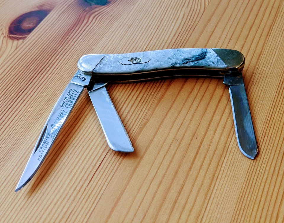 Case 9318 Medium Stockman Ivory Quartz 1 of Only 2500 Made! Slant Bolster Series - Image 3 of 4