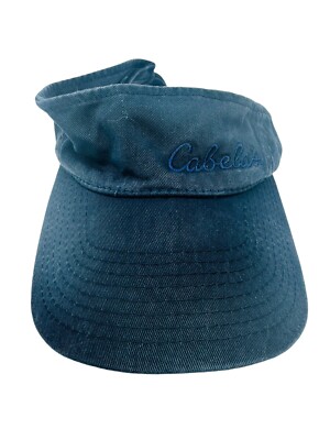 Youngan Cabela's Sun Visor Hat Blue Strapback Adjustable