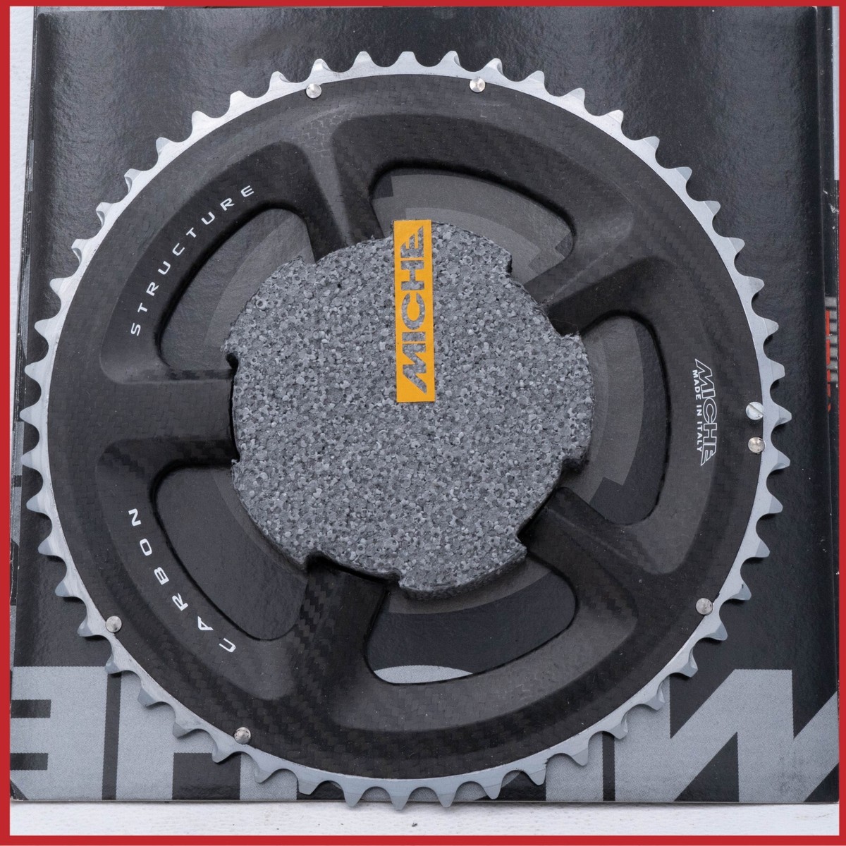 NOS MICHE CARBON FOR SHIMANO DURA ACE CHAINRING 52T 110 OUTER 10