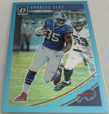 2018 Donruss Optic Football Charles Clay Buffalo Bills Aqua Prizm #d 108/299