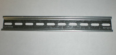 Hutschiene Tragschiene Montageschiene TS 35 x 7,5mm gelocht gal.verzinnt - 25cm