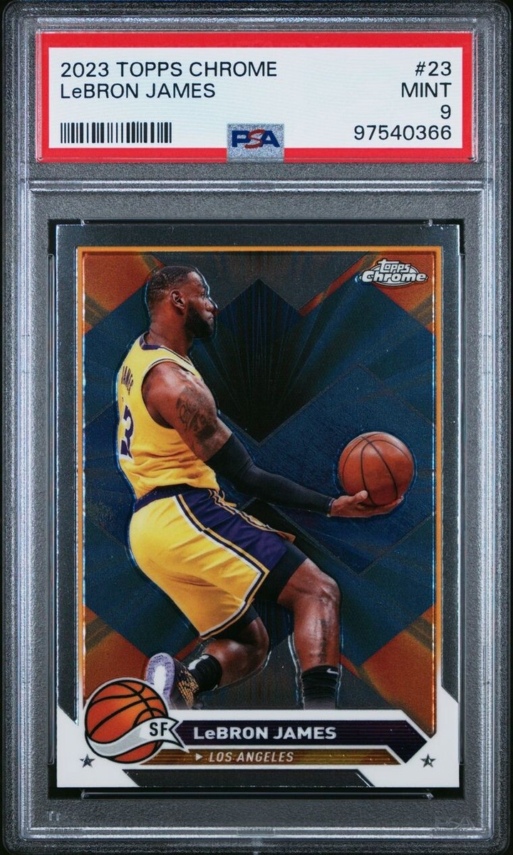 NBA カード Lebron James Topps Chrome PSA9 POP 2 🔥 2023 Topps Chrome LeBron James PSA 9 | eBay
