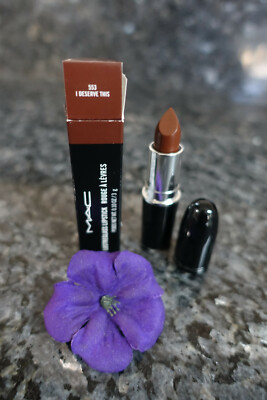 Mac Lustreglass Lipstick 553 I DESERVE THIS - Size 3 g - SLIGHTLY
