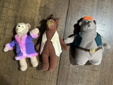 3 Vintage Disney Country Bears Jamboree Plush McDonalds Happy Meal Toys in EUC