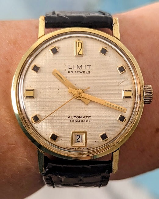 Gents 1960s Swiss GP Limit 17 Jewels Felsa 4007N Date Automatic