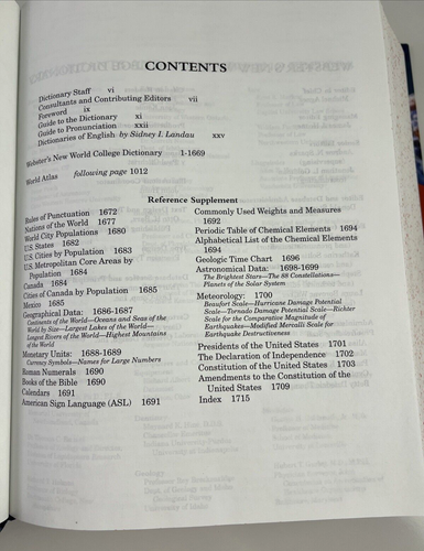 Websters New World College Dictionary 4th Edition - Picture 13 of 17