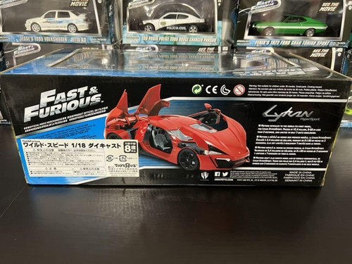 JADA 1/18 FAST&FURIOUS Lykan Hyper Sport FURIOUS 7 Diecast Minicar - Picture 6 of 6