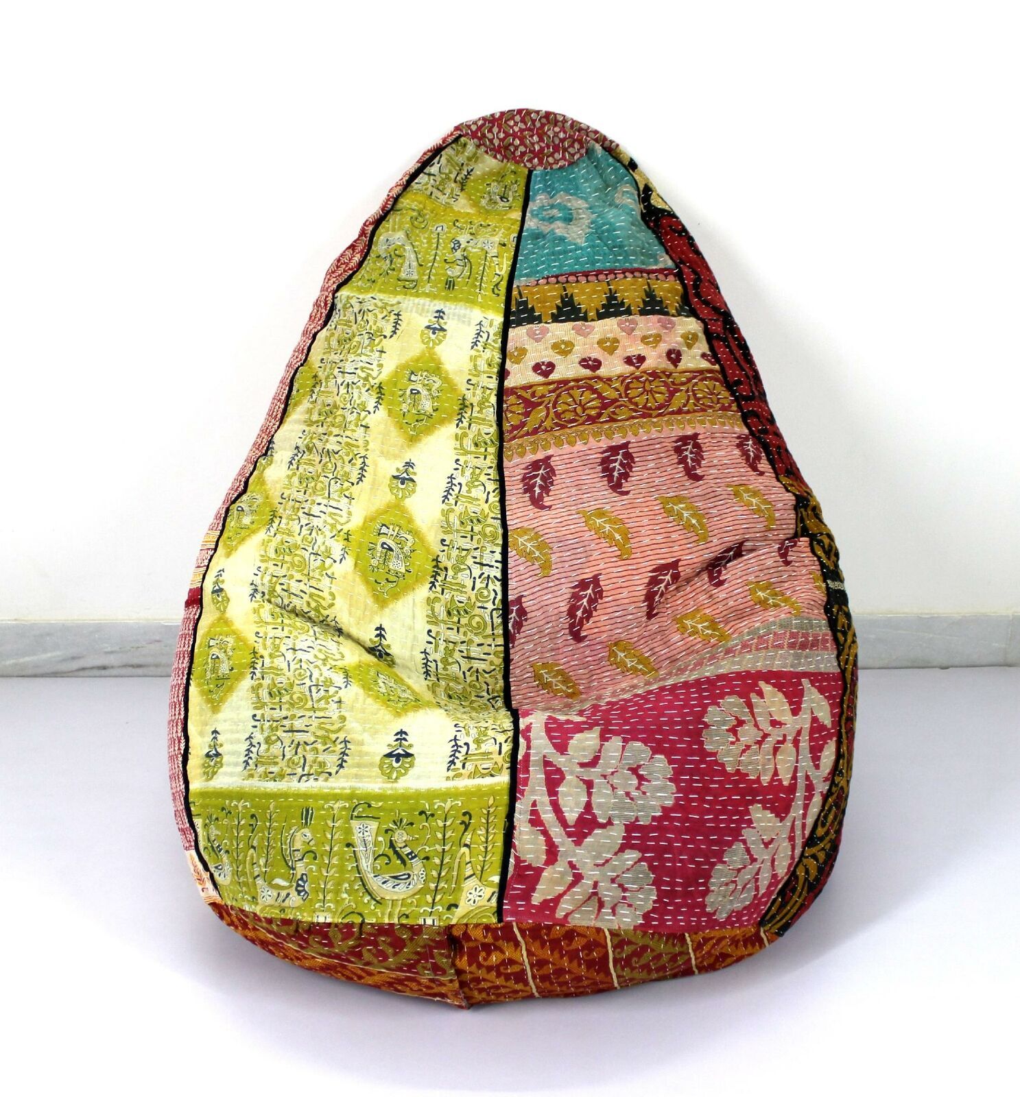 Couverture Kantha En Coton Pur Rose À Imprimé Floral Taille Twin