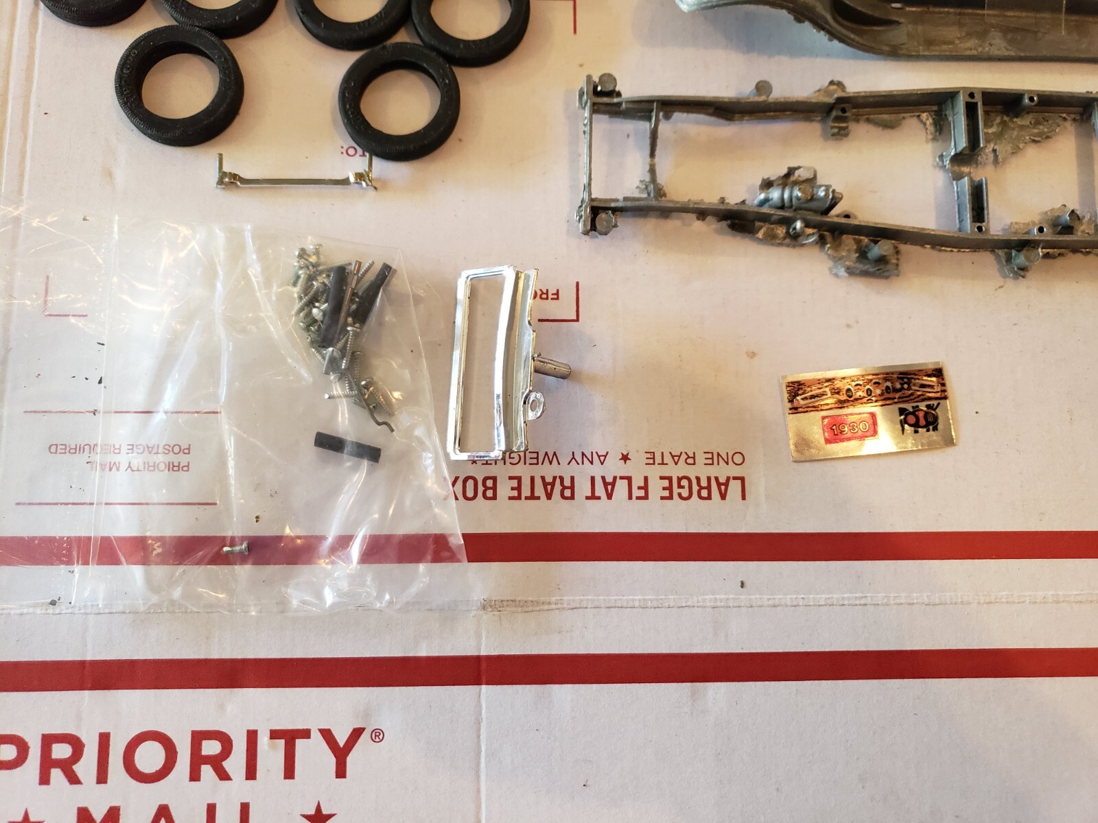 1930 Packard Dietrich Original Unbuilt Hubley Gabriel Metal Model Car