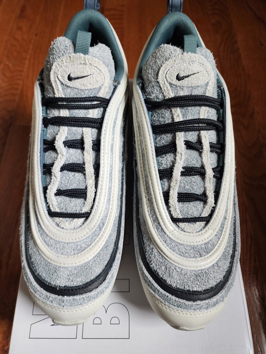Size 12 Nike By You Air Max 97 Green/Cream/Grey Premium Materials