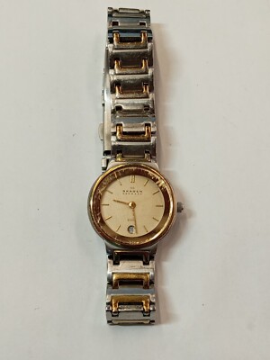 Skagen ladies gold tone watch NEW BATTERY Skagen Women main image 2