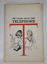 Vintage 1960s School Booklet AT&T Bell System We Learn About The Telephone Book