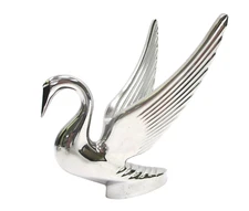 MD2037 NEW CHROME BUGLER SWAN HOOD ORNAMENT FOR KENWORTH PETERBILT TRUCKS
