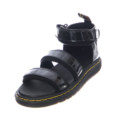 Dr.martens marabel j sandals - black patent lamper sandali bambino bambina  neri | eBay
