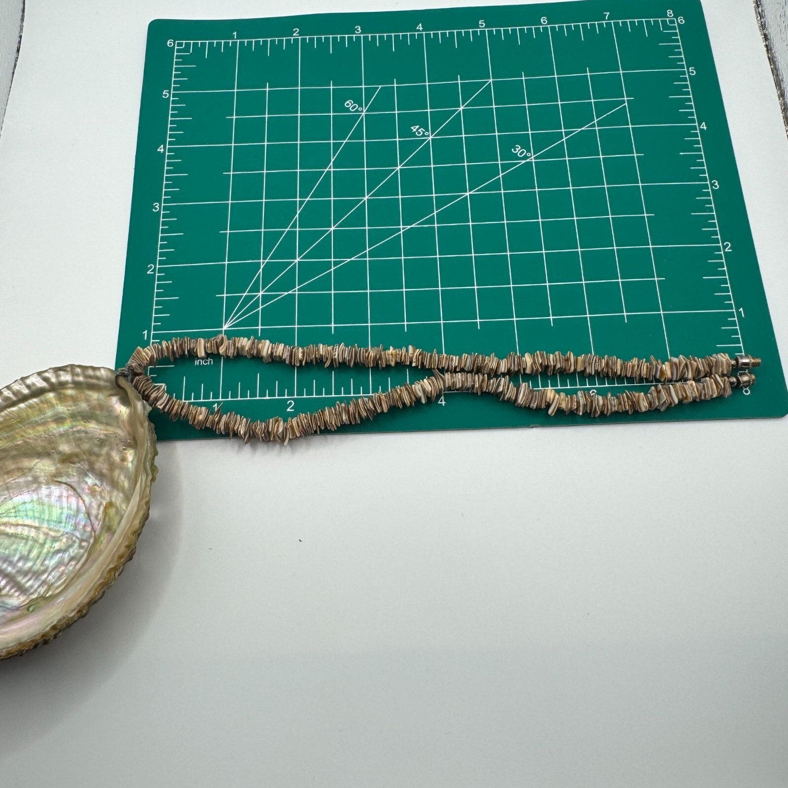 Abalone Shell Pendant Statement Necklace With Nat… - image 4