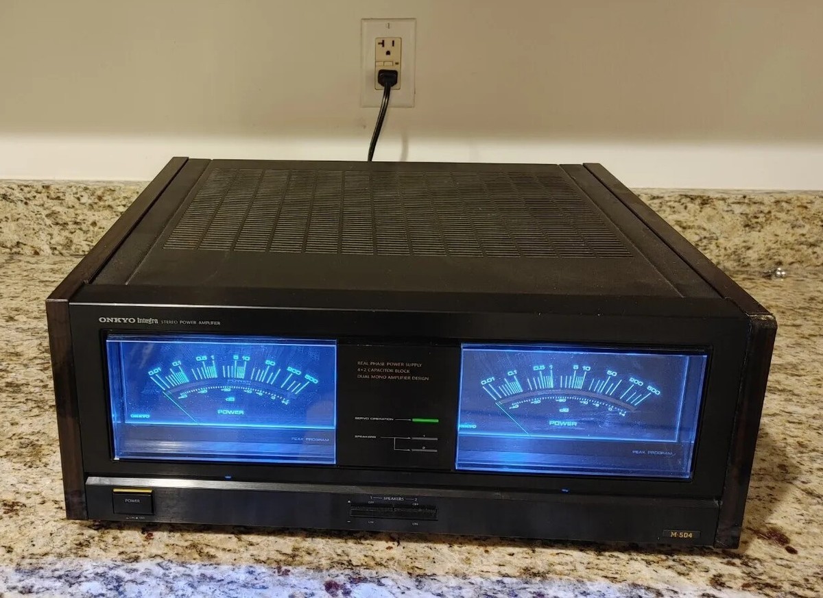 Onkyo M-504 パワーアンプ Vintage ONKYO Integra M-504 Dual Mono