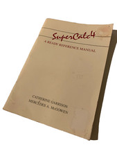 SUPERCALC 4 REFERENCE MANUAL BOOK GARRISON COLLECTIBLE LAST ONE