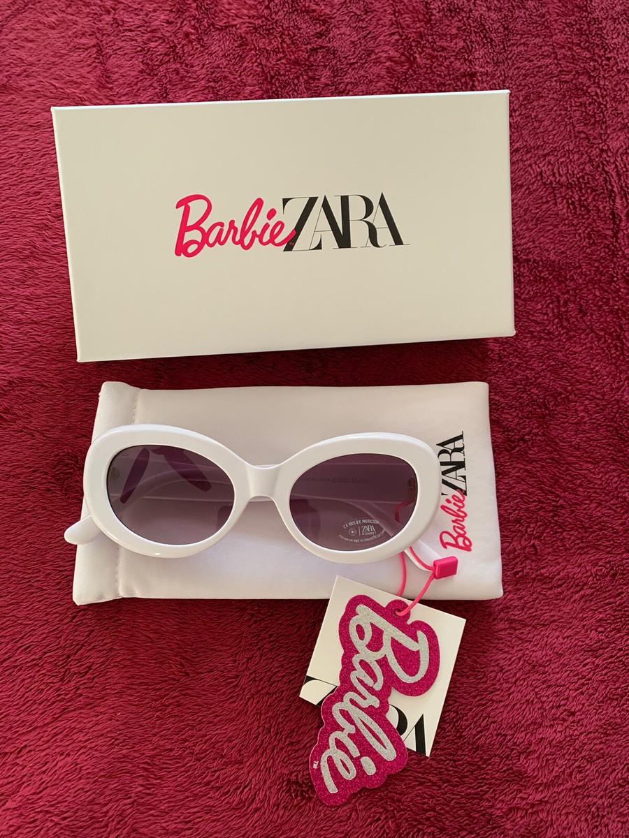 Zara x Barbie Mattel White Resin Sunglasses New In Box RARE - Sold