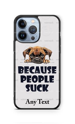 Love Dog Because People Suck Personalized Phone Case For iPhone Samsung Google