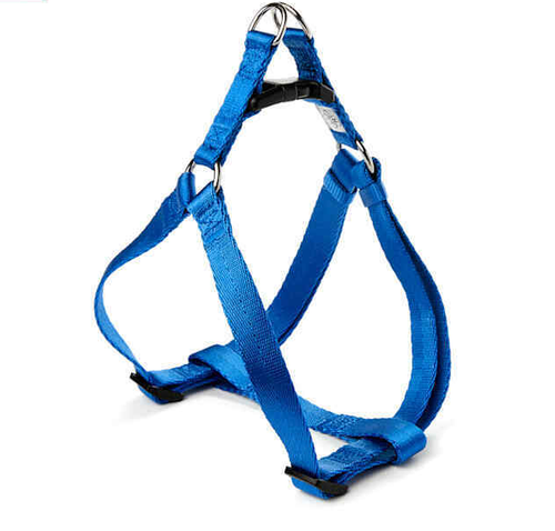 YOULY The Classic Blue Webbed Nylon Dog Harness, Small